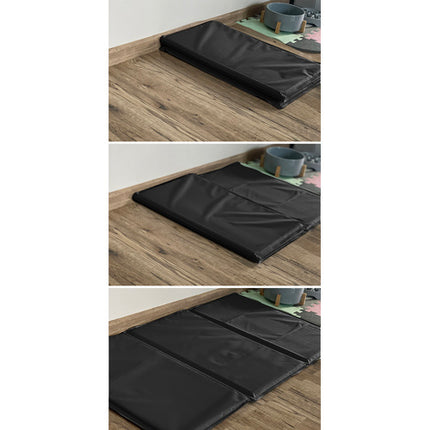 Purlov Koelmat voor Huisdieren - XXL - 110 x 70 cm - Zwart - Gelvulling
