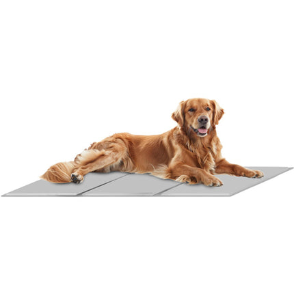 Purlov Koelmat voor Huisdieren - XXL - 110 x 70 cm - Grijs - Gelvulling