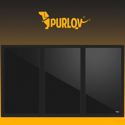 Purlov Koelmat voor Huisdieren - 88 x 49,5 cm - Zelfkoelend - Zwart