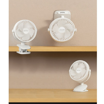 Ruhhy Draadloze Ventilator met Clip - 1200mAh - Wit - 3-in-1