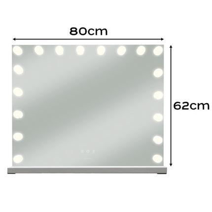 Soulima Hollywood Make-up Spiegel - 80 x 62 cm - Met LED Verlichting