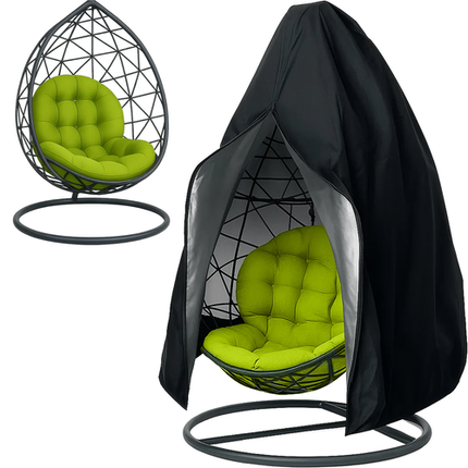 Gardlov Beschermhoes voor Hangstoel - Universeel - UV-bestendig - Zwart