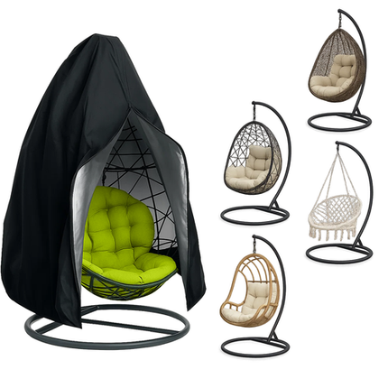 Gardlov Beschermhoes voor Hangstoel - Universeel - UV-bestendig - Zwart