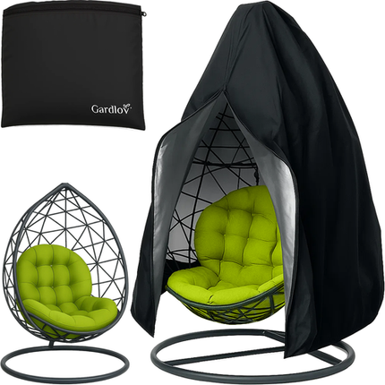 Gardlov Beschermhoes voor Hangstoel - Universeel - UV-bestendig - Zwart