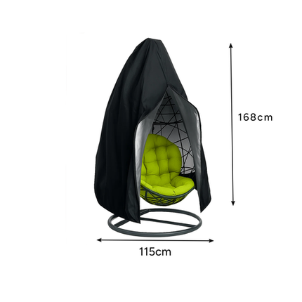 Gardlov Beschermhoes voor Hangstoel - Universeel - UV-bestendig - Zwart