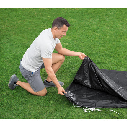 Bestway Afdekzeil voor Framezwembad - 305 cm - Zwart