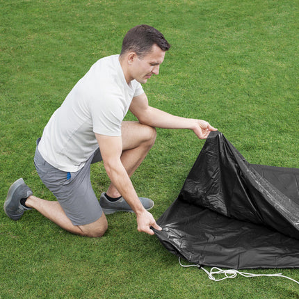 Bestway Afdekzeil voor Framezwembad - 366 cm - Zwart