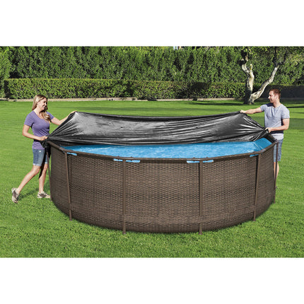 Bestway Afdekzeil voor Framezwembad - 366 cm - Zwart