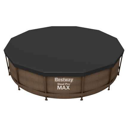 Bestway Afdekzeil voor Framezwembad - 366 cm - Zwart