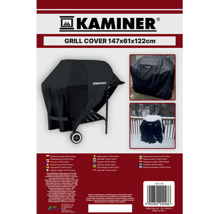 Kaminer XL Grillhoes - 147 x 75 x 131 cm - Waterdicht - Zwart