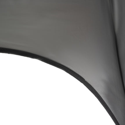 Purlov Verhoogde Hondenmand met Dak - XXL - 90 x 90 x 70 cm - Grafietgrijs