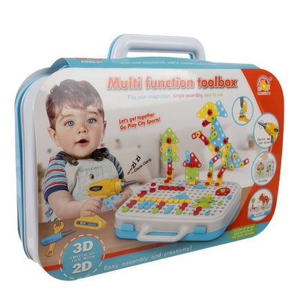 Iso Trade Creatieve Mozaïekset met Schroefmachine - 196-delig