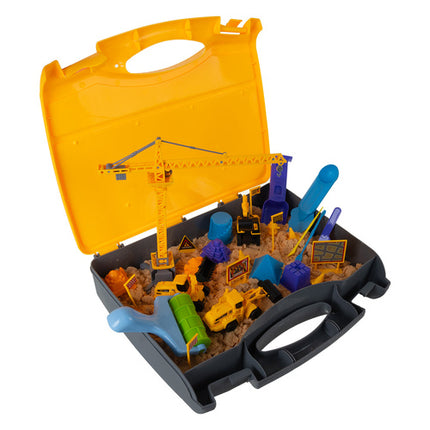Iso Trade XXL Zandspeelset - Mobiele Zandbak in Koffer - 1500g Zand