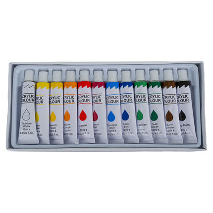 Maaleo Schilderset - 26-delig - Met Acrylverf, Penselen en Doeken