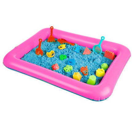 Kruzzel Creatief Magisch Zand - 2 kg - Inclusief Zandbak en Vormpjes
