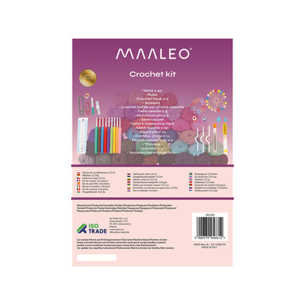 Maaleo Haakset - 113-delig - Complete Set met Garen en Draagtas