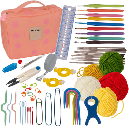 Maaleo Haakset - 58-delig - Complete Set in Etui voor Beginners