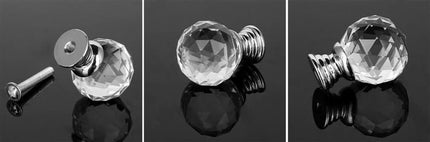 Iso Trade Kristallen Meubelknop - Luxe Glas - 3 x 4 cm