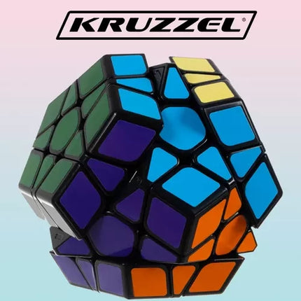Kruzzel Dodecahedron Puzzelkubus - Educatieve Logische Kubus - Multicolor