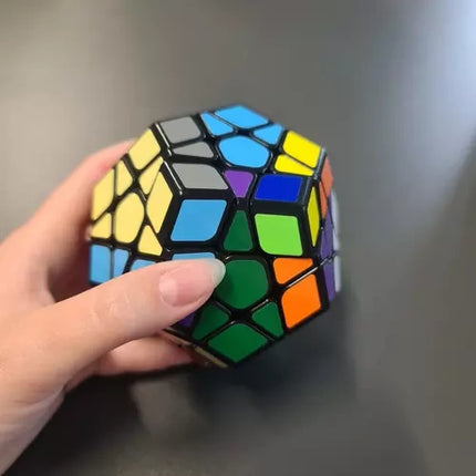 Kruzzel Dodecahedron Puzzelkubus - Educatieve Logische Kubus - Multicolor