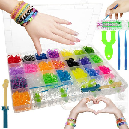 Kruzzel DIY Elastiekjes Set XXL - 4400 stuks - Inclusief Weefgetouw