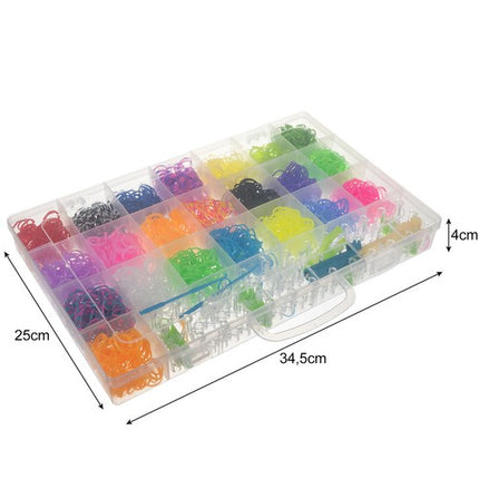 Kruzzel DIY Elastiekjes Set XXL - 4400 stuks - Inclusief Weefgetouw