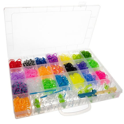 Kruzzel DIY Elastiekjes Set XXL - 4400 stuks - Inclusief Weefgetouw