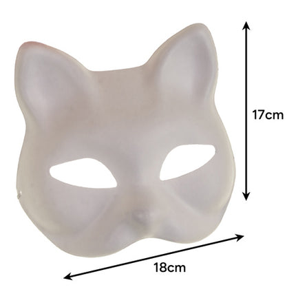 Maaleo DIY Kattenmasker Set - 6 Stuks - Inclusief Knutselaccessoires