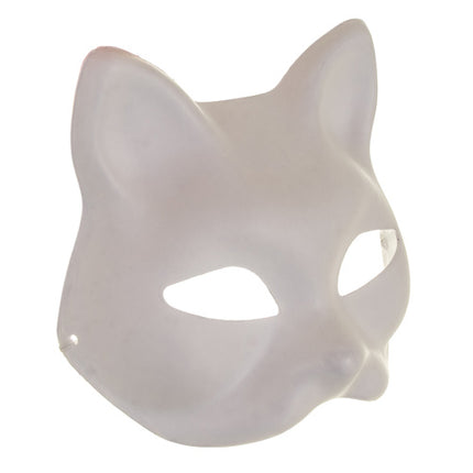 Ruhhy DIY Kattenmaskers - 10 Stuks - Voor Zelf Decoreren - Wit