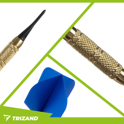 Trizand Dartset - 12 Stuks - Met 200 Tips - Titanium en Aluminium