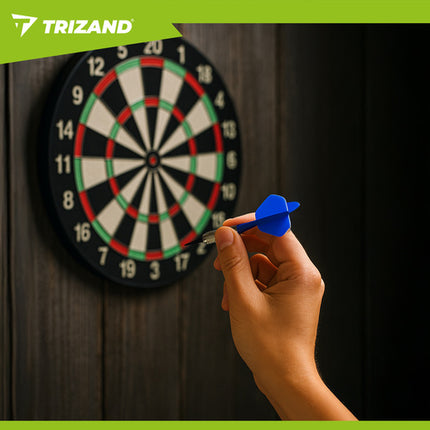 Trizand Dartset - 12 Stuks - Met 200 Tips - Titanium en Aluminium