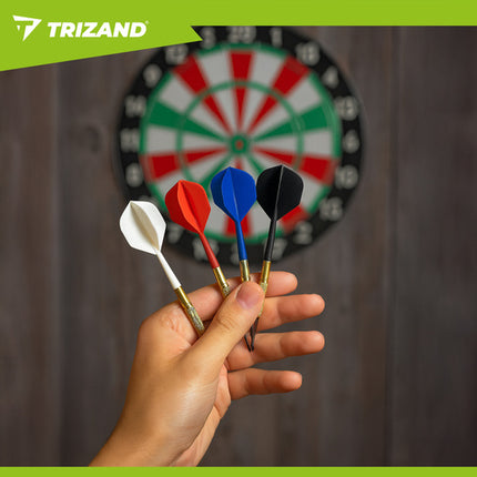 Trizand Dartset - 12 Stuks - Met 200 Tips - Titanium en Aluminium
