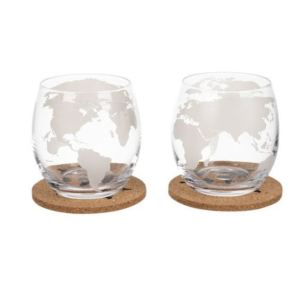 Malatec 22553 Luxe Whisky Karaf Globe Set - Inclusief Glazen en Koelstenen