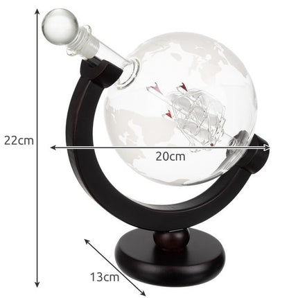 Malatec 22553 Luxe Whisky Karaf Globe Set - Inclusief Glazen en Koelstenen