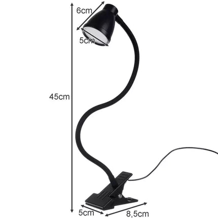 Izoxis 19454 2-in-1 Bureaulamp - Met Klem en Voet - Zwart