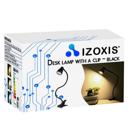 Izoxis 19454 2-in-1 Bureaulamp - Met Klem en Voet - Zwart