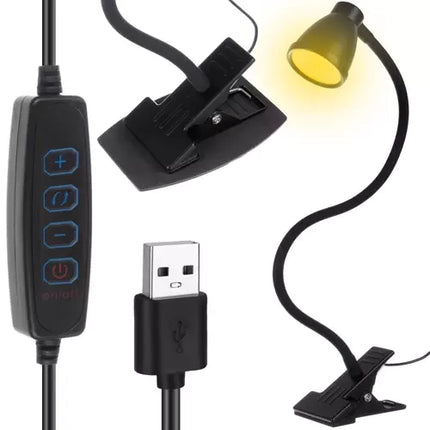 Izoxis 19454 2-in-1 Bureaulamp - Met Klem en Voet - Zwart