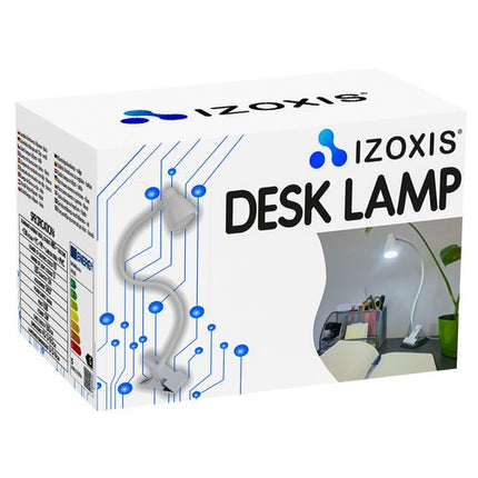 Izoxis 19455 2-in-1 Bureaulamp - Met Klem en Voet - Wit