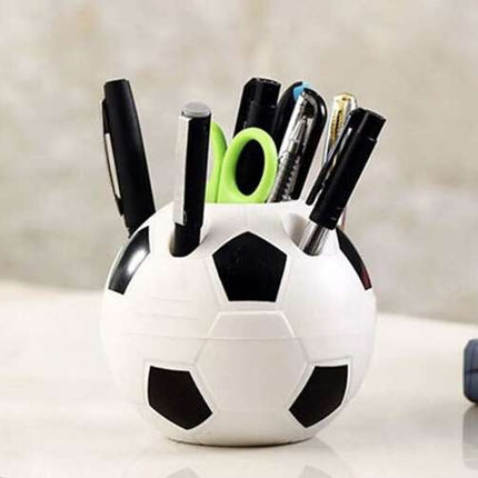 Maaleo Bureau Organizer - Voetbal Design - Zwart/Wit - Voor Pen & Kantoor