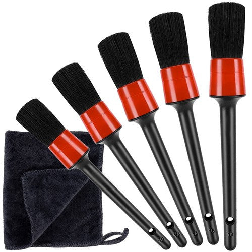 Xtrobb Detailing Borstelset - 5-delig + Microvezeldoek