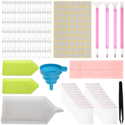 Malatec Diamond Painting Accessoireset - 60 Delig - Met Opbergkoffer