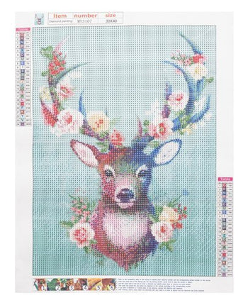 Malatec Diamond Painting Hert - 30 x 40 cm - 5D Mozaïekset