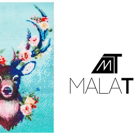 Malatec Diamond Painting Hert - 30 x 40 cm - 5D Mozaïekset