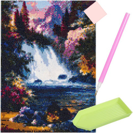 Malatec Diamond Painting Waterval - 30 x 40 cm - 5D Mozaïekset
