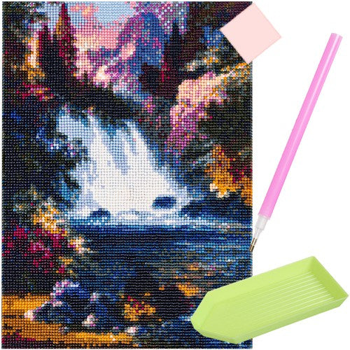 Malatec Diamond Painting Waterval - 30 x 40 cm - 5D Mozaïekset