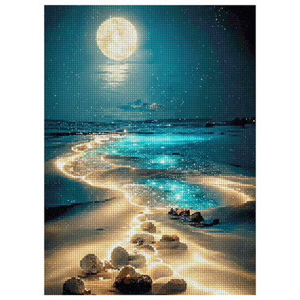 Maaleo Diamond Painting Beach - 30 x 40 cm - 5D Mozaïekset