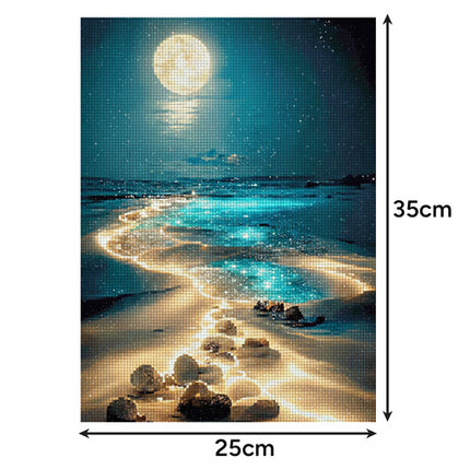 Maaleo Diamond Painting Beach - 30 x 40 cm - 5D Mozaïekset