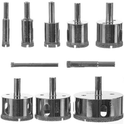 Bigstren Diamant Gatenzaagset - 10-delig - 6-68 mm - Voor Tegels & Glas
