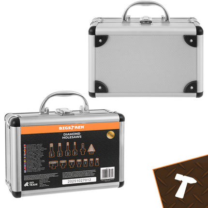 Bigstren Diamant Gatenzaagset - 13-delig - 6-68 mm - M14 - In Koffer