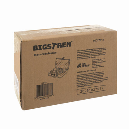 Bigstren Diamant Gatenzaagset - 13-delig - 6-68 mm - M14 - In Koffer